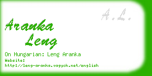 aranka leng business card